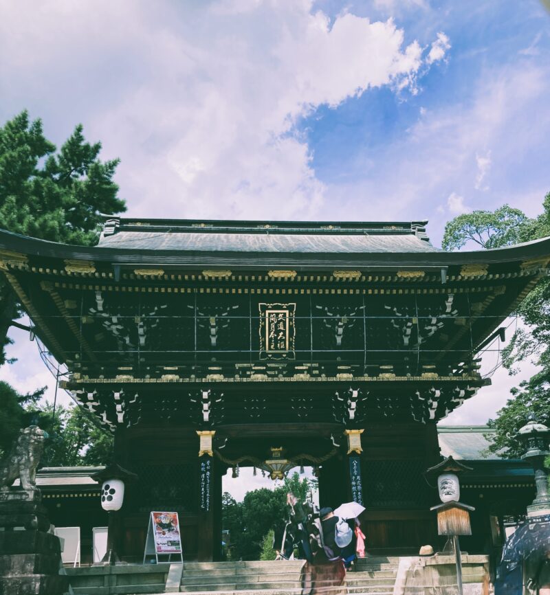 夏空と京都北野天満宮