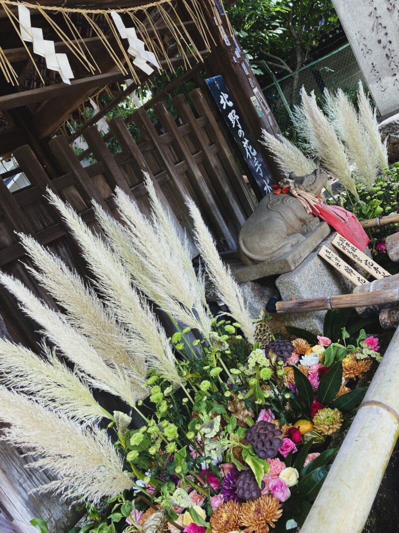 京都北野天満宮花手水